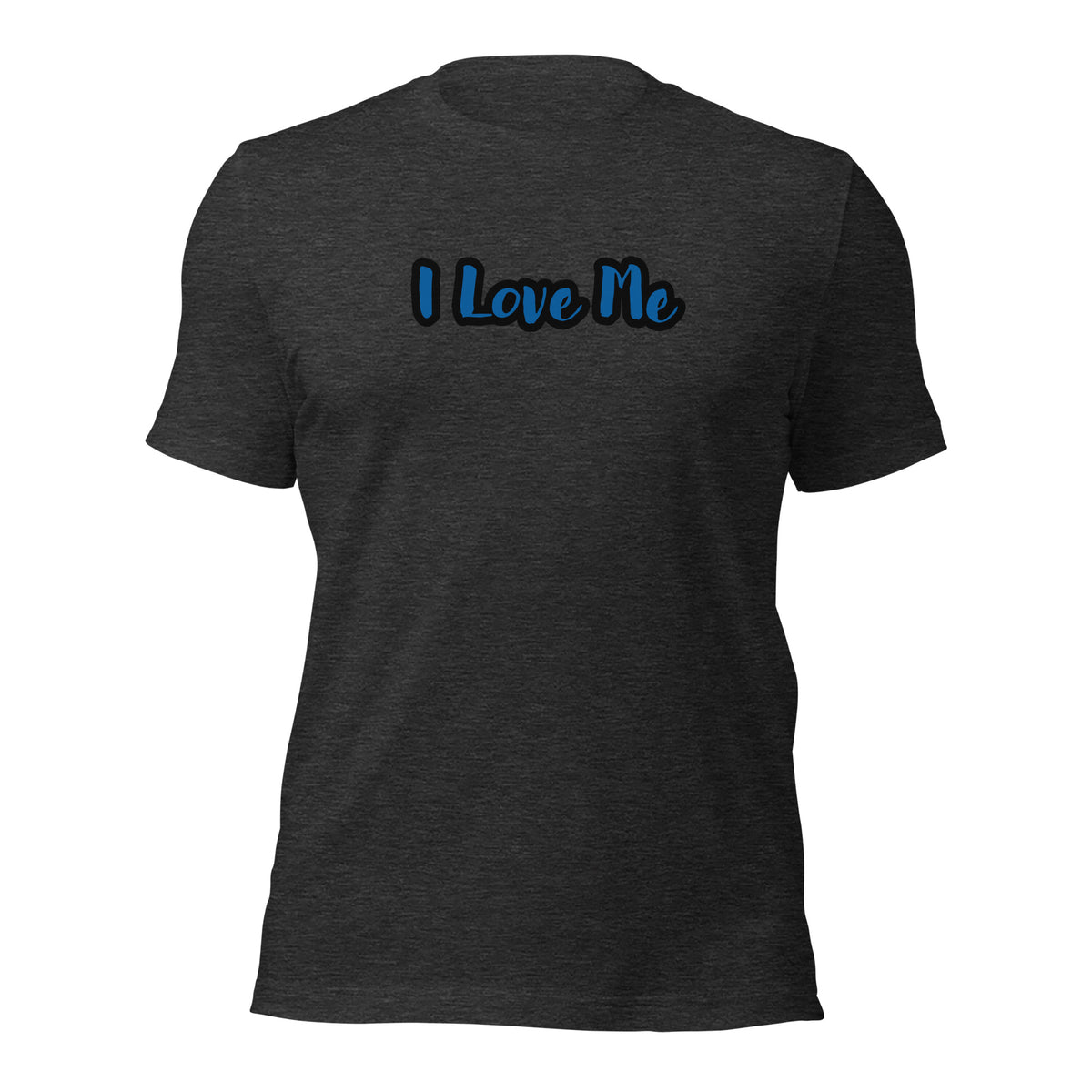 Short-Sleeve Unisex I Love Me Graphic T-Shirt Blue/Black on Solid Colo –  Selfish Self